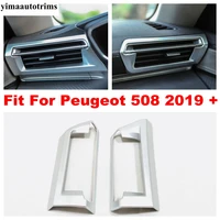 car both side air conditioning outlet vent cover trim matte decoration accessories interior kit for peugeot 508 2019 2022