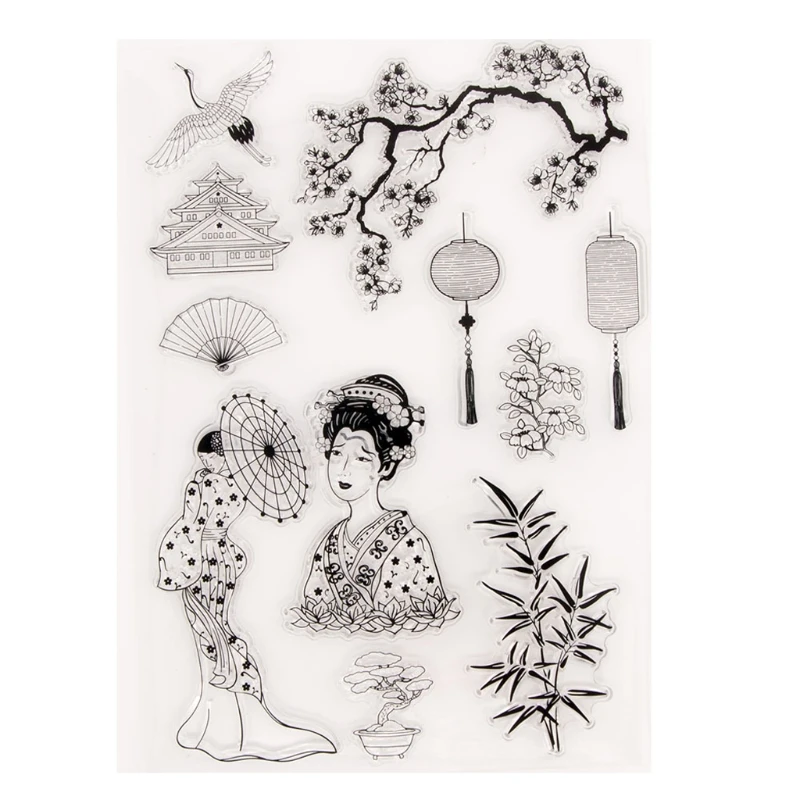 Классическая красивая силиконовая прозрачная печать Штамп для рукоделия