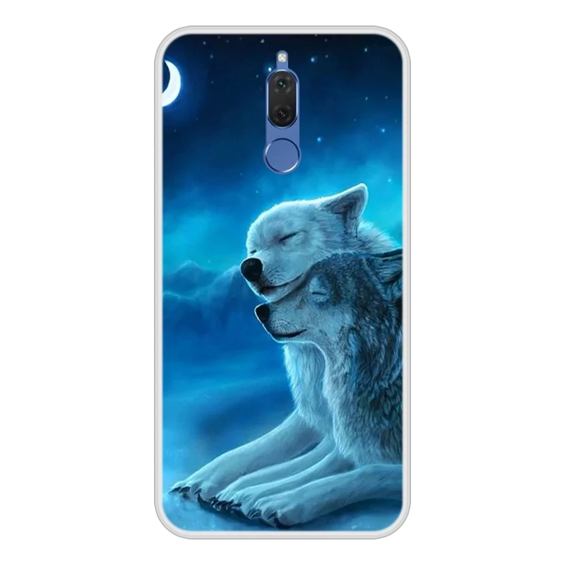 Чехол для huawei nova 2i Мягкий Силиконовый ТПУ шикарный узорчатый чехол для телефона huawei nova 2i чехол - Цвет: No.2
