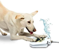 dog drinking water fountain step on easy paw activated drinking pet dispenser provides fresh water sturdy