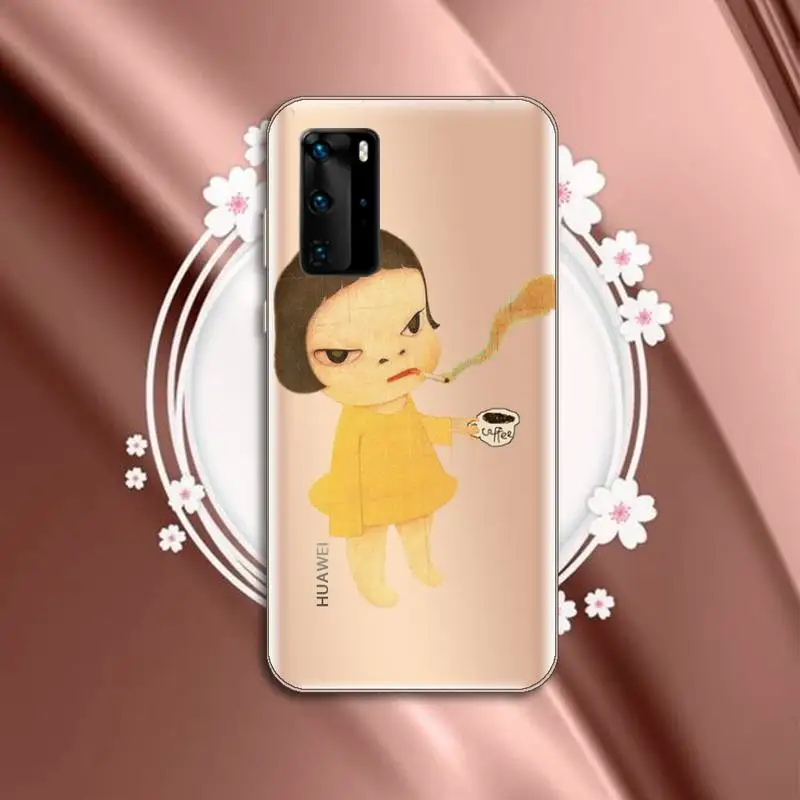 

Yoshitomo Nara art design pattern high quality Phone Case shell Transparent for Huawei P honor 8 10i 20 30 40 smart 2019