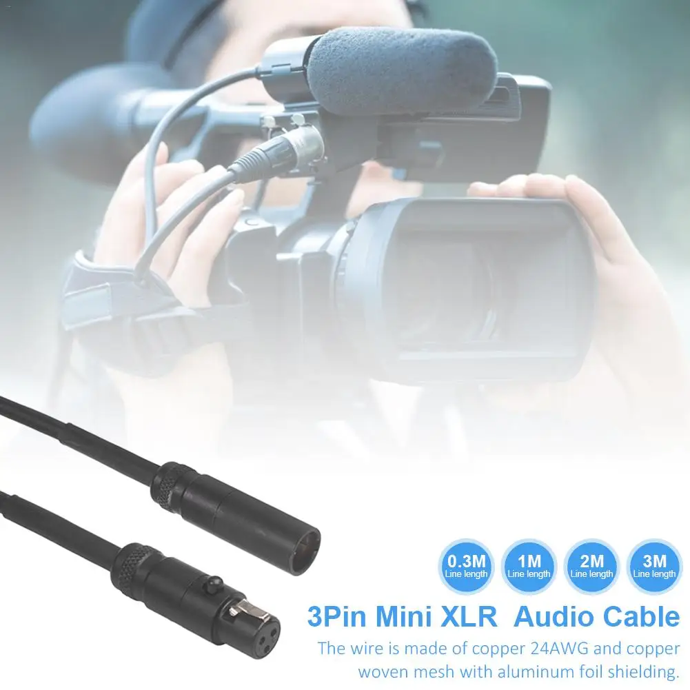 0 3/1/2/3 м 3 Pin Mini XLR для мужчин и женщин аудио кабель микрофон Интерфейс соединение