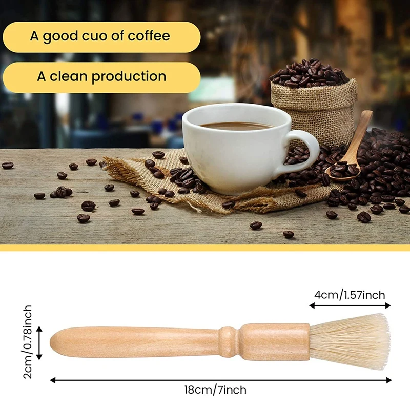 

Coffee Machine Cleaning Brush Set Machine Cleaning Brush Tool with Spoon, Coffee Grinder Cleaning Brush