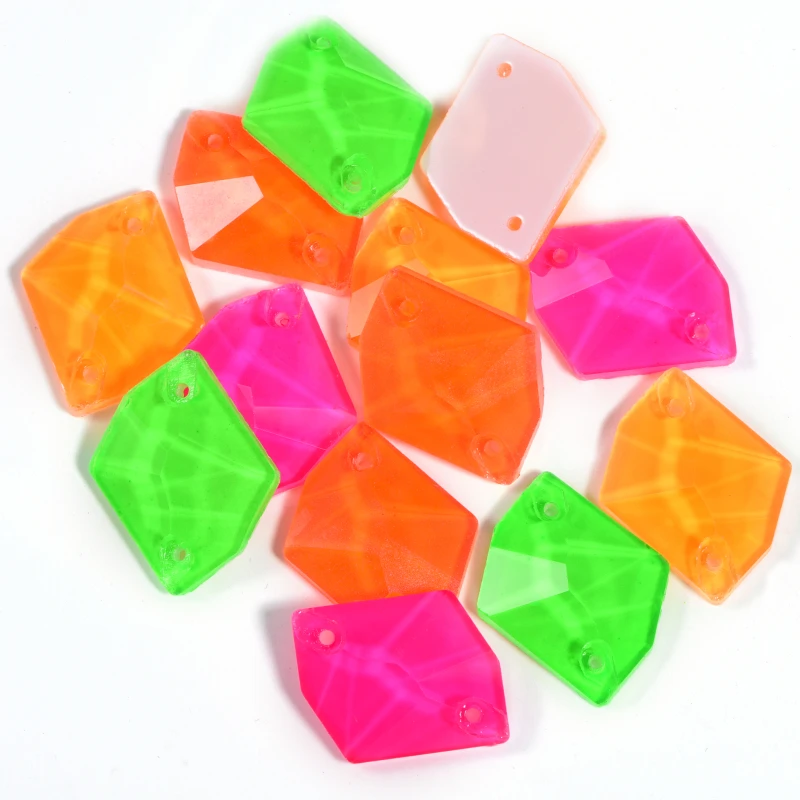 Космические светильник ые стразы Пришивные неоновые Стразы с плоской задней