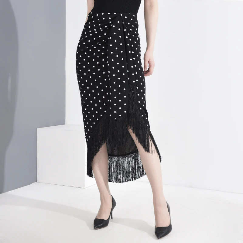 Женская Асимметричная юбка с кисточками DEAT весна-лето 2020 | одежда