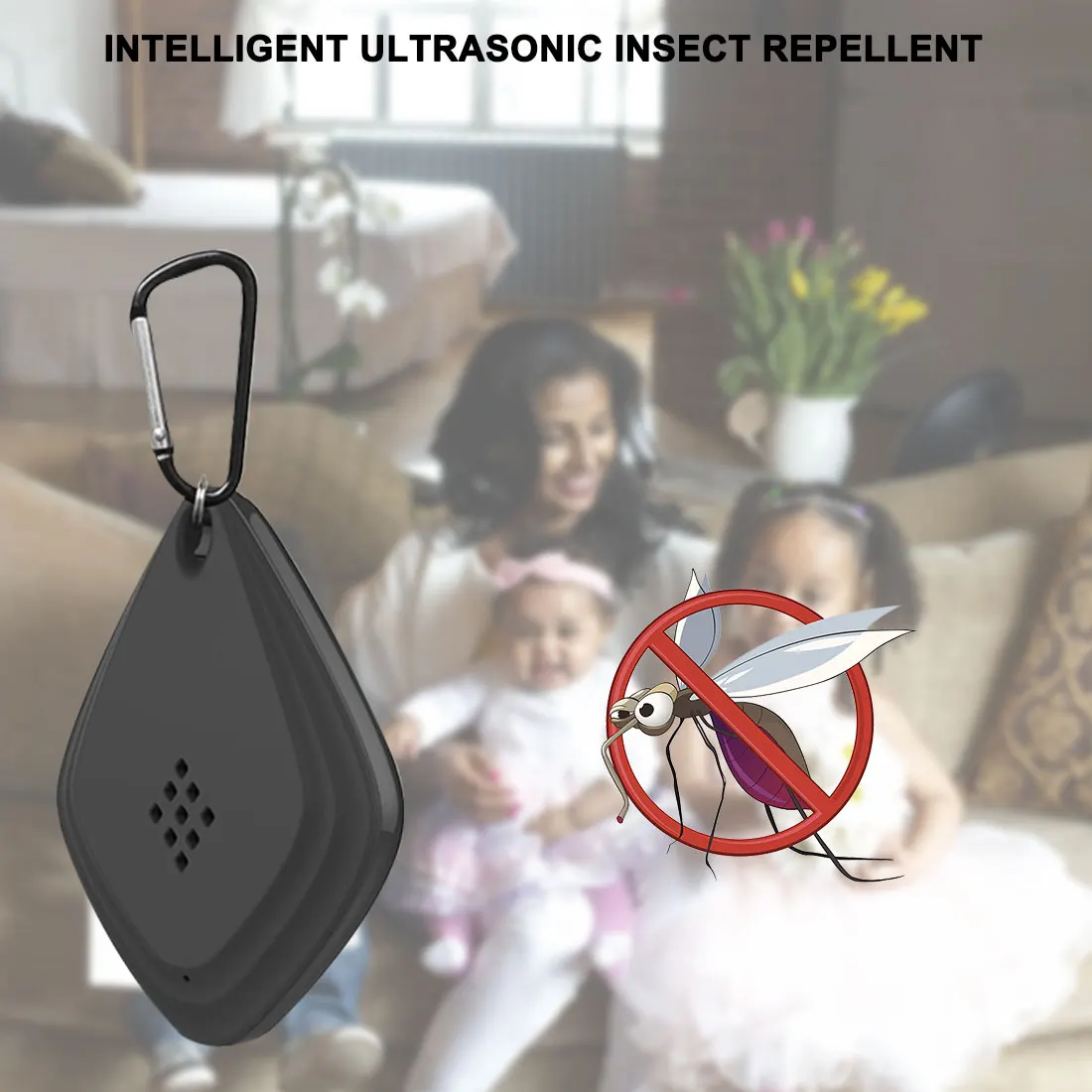 1 шт. Портативный USB Отпугиватель комаров ультразвуковой электронный