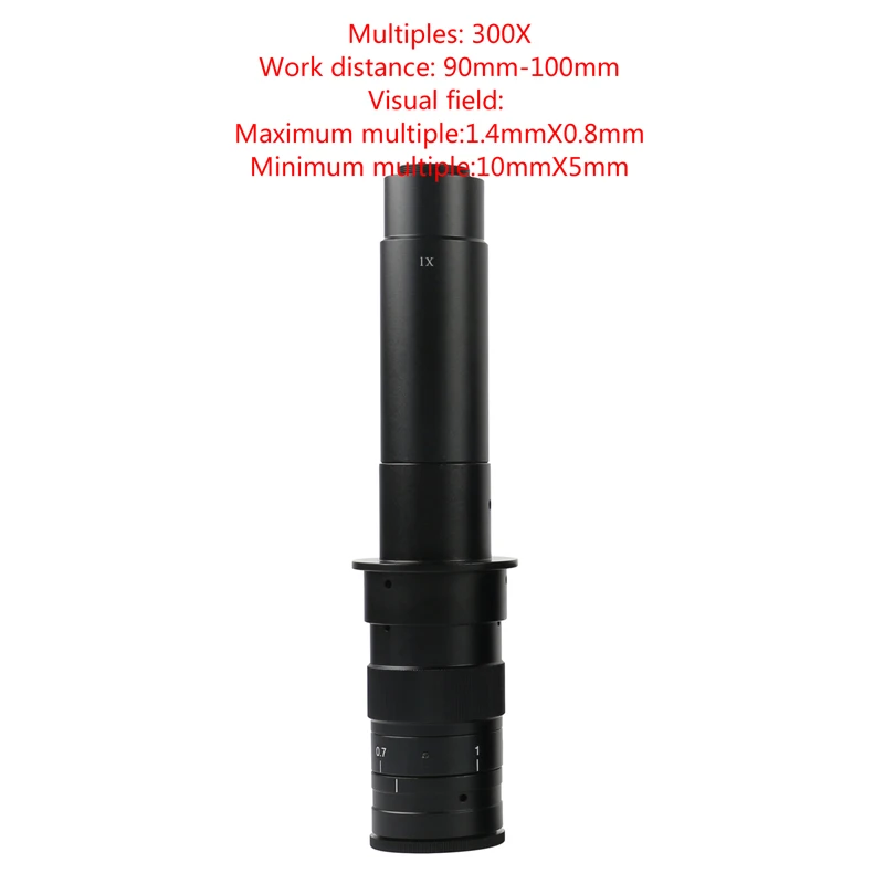 Цифровой микроскоп 37MP 1080P FHD видео HDMI USB камера 180X 300X C крепление объектива