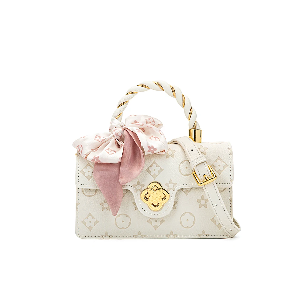

Crossbody bag bolso de mujer estilo coreano square bow casual tote bag