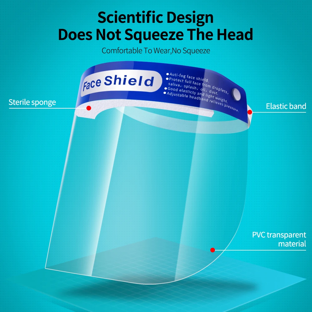 Защитная маска для лица с прозрачным Измельчением козырек защита глаз от