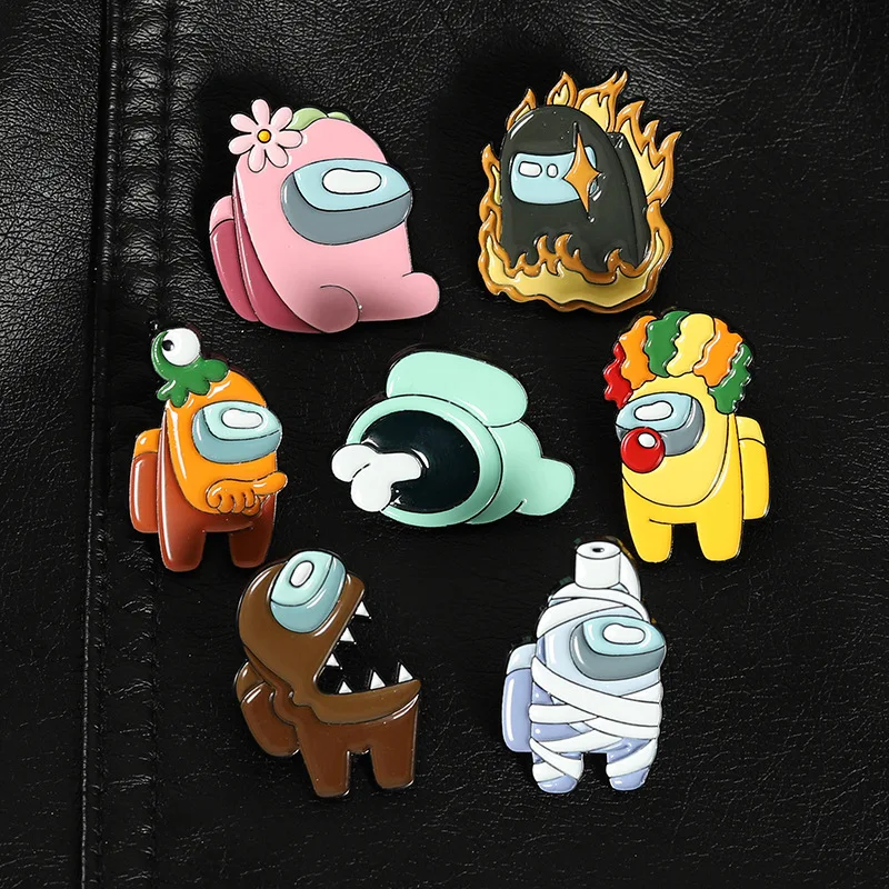 

New cartoon character brooches funny badge enamel pins gift for kids friends