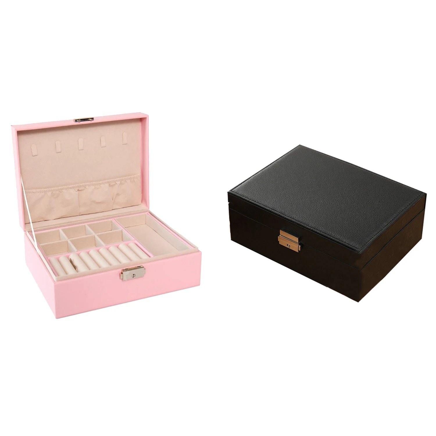 Часы из искусственной кожи коробка для хранения ювелирных изделий серьги кольцо