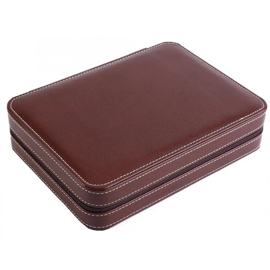 Watch Display 8 Lattice PU Leather Storage Box 1Pc High-grade Case for Jewelery | Дом и сад