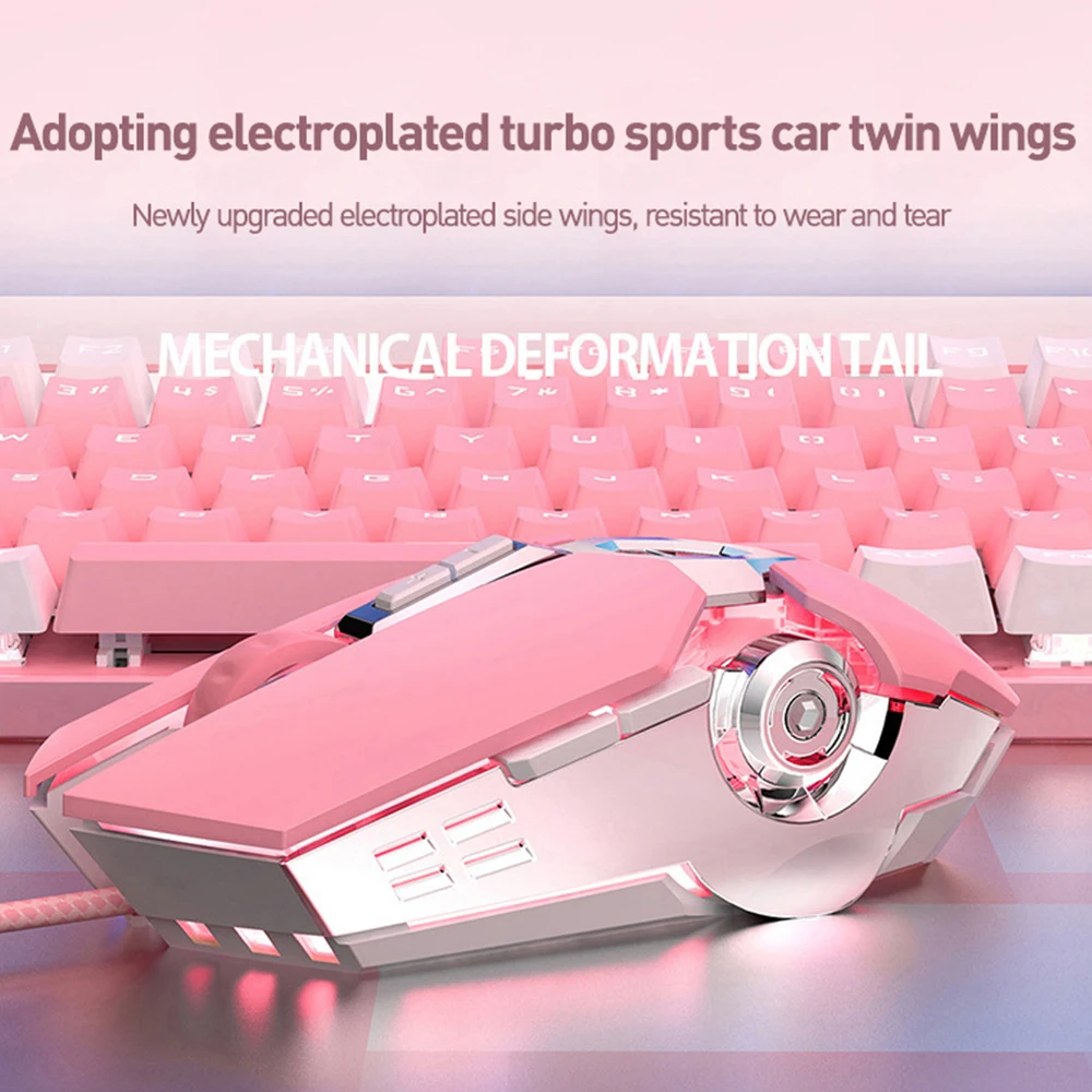 Мышь игровая Проводная Бесшумная со светодиодный Ной подсветкой 3200DPI |