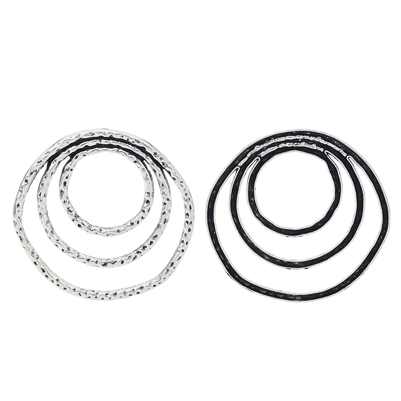 ZXZ 2 шт. большая Φ 3 кольца круги подвески в стиле бохо для изготовления ювелирных
