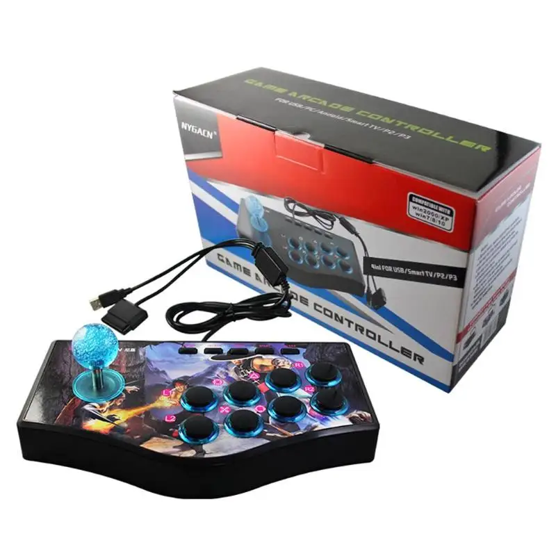 USB PS2 проводной игровой разъем многофункциональный 8 клавиш игры Рокер Джойстик поддержка дропшиппинг
