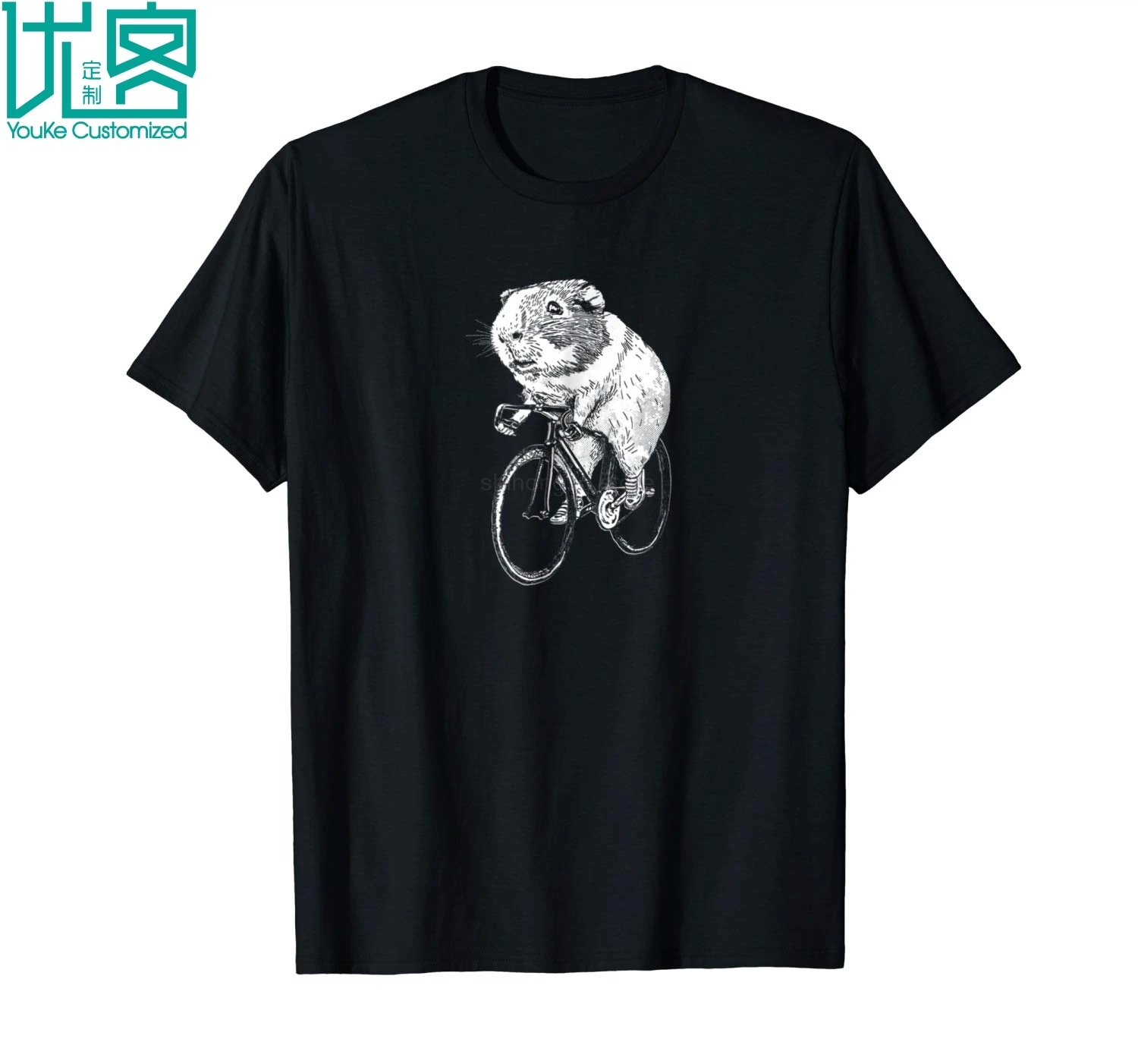 Морская свинка колеса футболка морская езда на велосипеде тройники 2019 Летняя