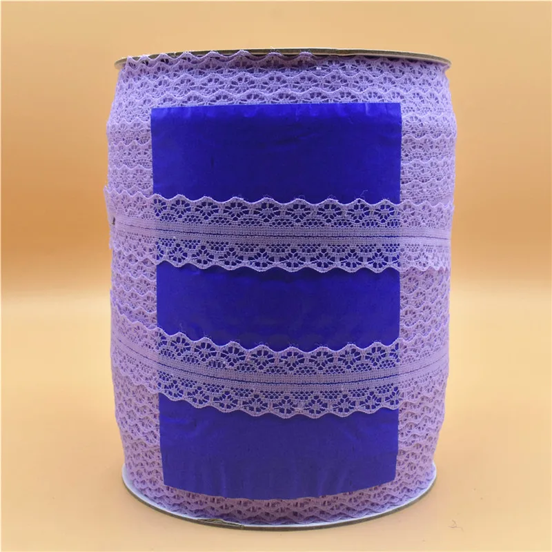 Оптовая продажа 400 ярдов/рулон красивая белая кружевная лента Ширина 28 мм вышитая