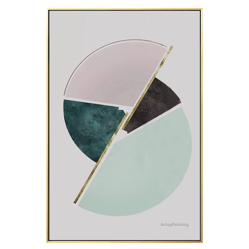 Original canvas painting geometric modern abstract oil large wall pictures for living room quadros cuadros decoracion | Дом и сад