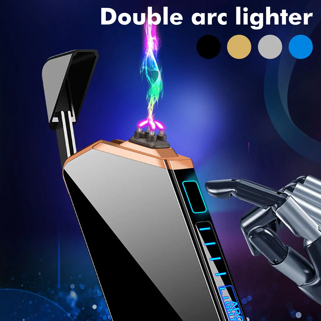 

Electric USB Windproof Flameless Cigarette Lighters Laser Unusual Plasma Lighter Gadgets For Men Technology Dropship Suppliers
