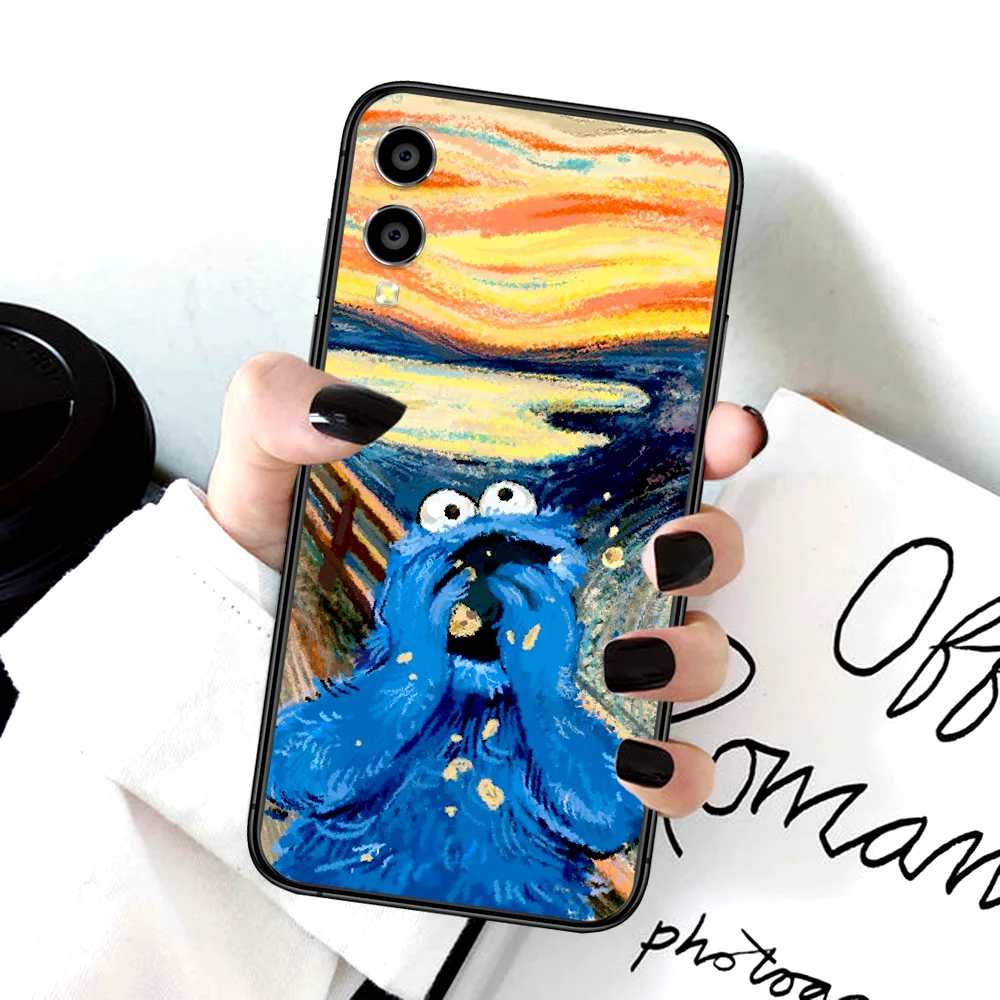 

Sesame Cute ELMO Phone Case For Huawei Honor 6A 7A 7C 8 8A 8X 9 9X 10 10i 20 Lite Pro Play black Funda Fashion Bumper 3D Prime