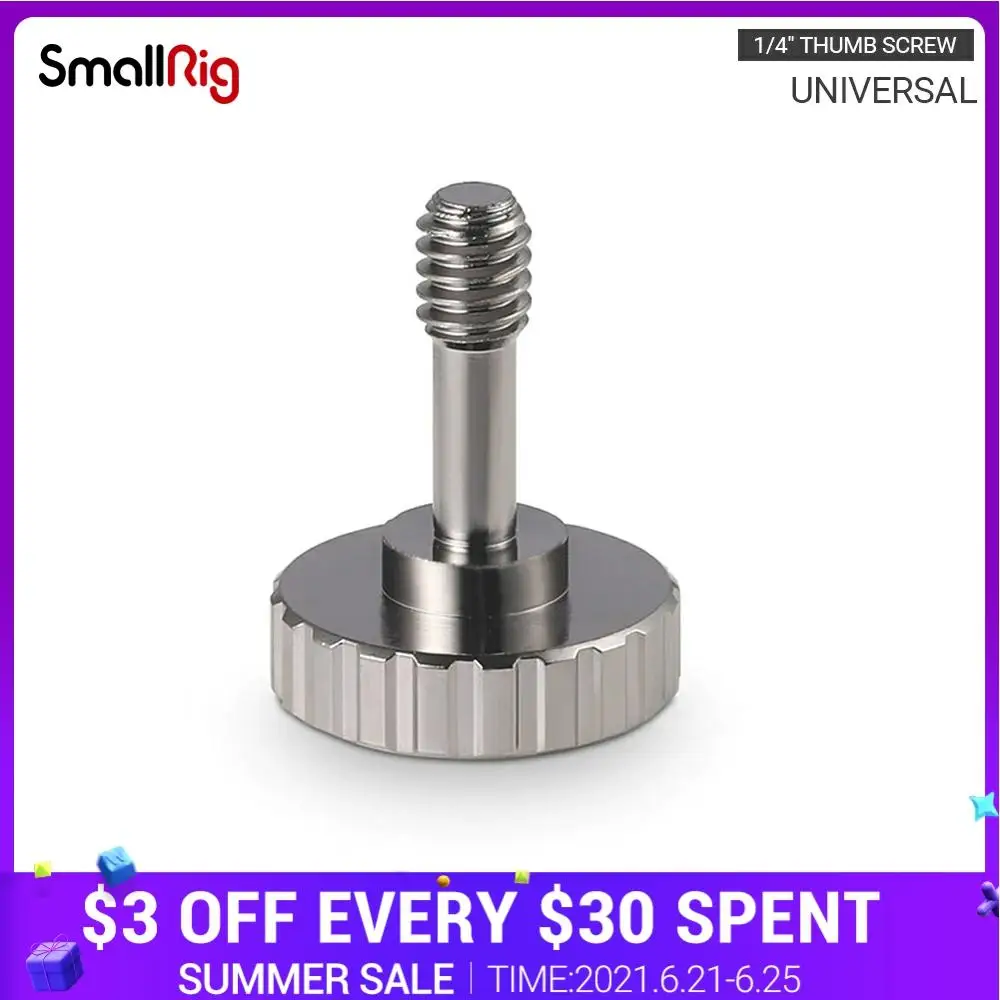 Винт SmallRig для установки камеры 1/4 дюйма с резьбой длиной 18 мм крепления розетки