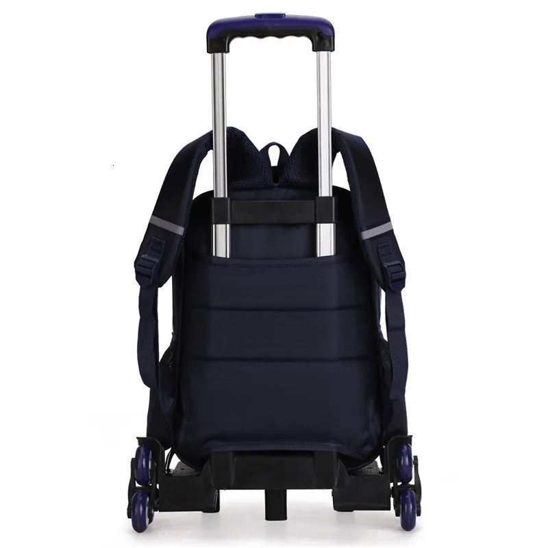 Колеса съемный школьный рюкзак-тележка 2/6/большой емкости детские школьные сумки