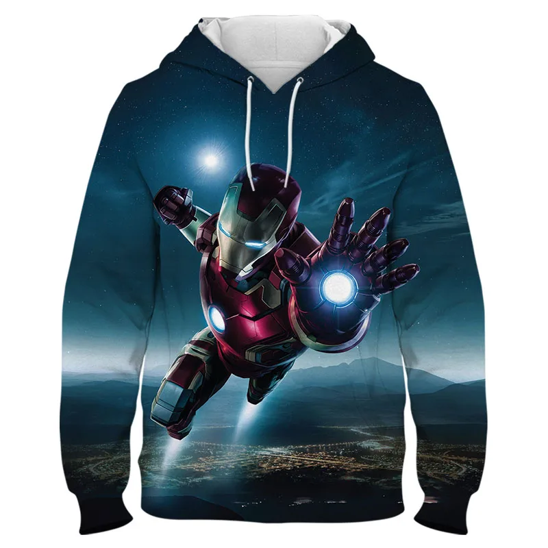 

New Fashion Iron Man Tony 3D Printed Hoodies Disney Marvel Superhero Sweatshirts Men Autumn Male Hoodie Casual Cool Clothes