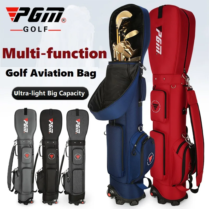PGM Golf Aviation Bag with Wheels Multi-Function Ultra-light Golf Bag Travel Bag Large Capacity Golf Standard Ball Bags Storage