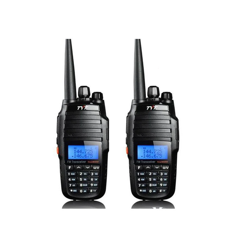 Th-UV8000D-2pcs 2 шт TYT TH-UV8000D 10 Вт 3600 мАч 136-174/400-520 МГц Двухдиапазонная портативная рация с функцией повторителя перекрестного диапазона - Цвет: Th-UV8000D-2pcs