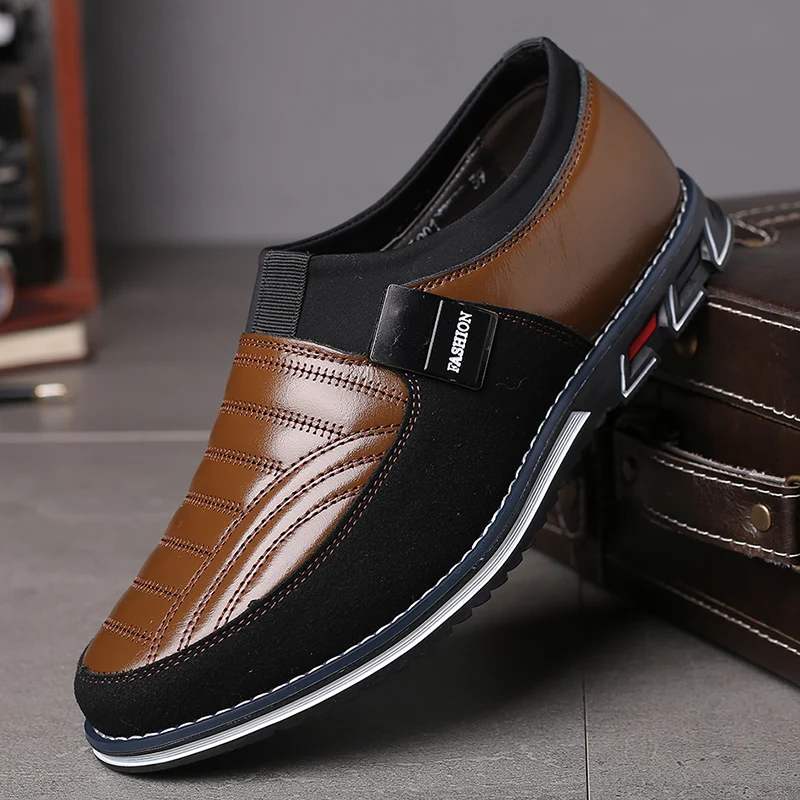 

Big Size Men Casual Shoes Slip On Fashion Business Casual Shoes Men Loafers Spring Breathable Hot Sale Casual Men Shoes Black