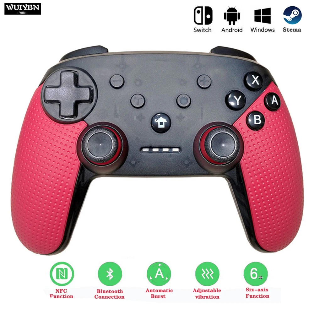 WUIYBN беспроводной геймпад переключатель Pro контроллер bluetooth-джойстик с NFC для nintendo переключатель игровой машины и ПК паровой