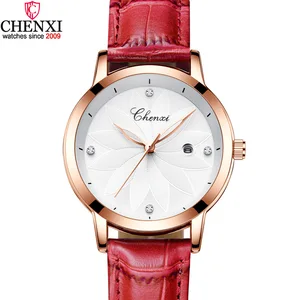 Часы наручные CHENXI женские повседневные, брендовые деловые, минималистские, розовые, золотые, белые