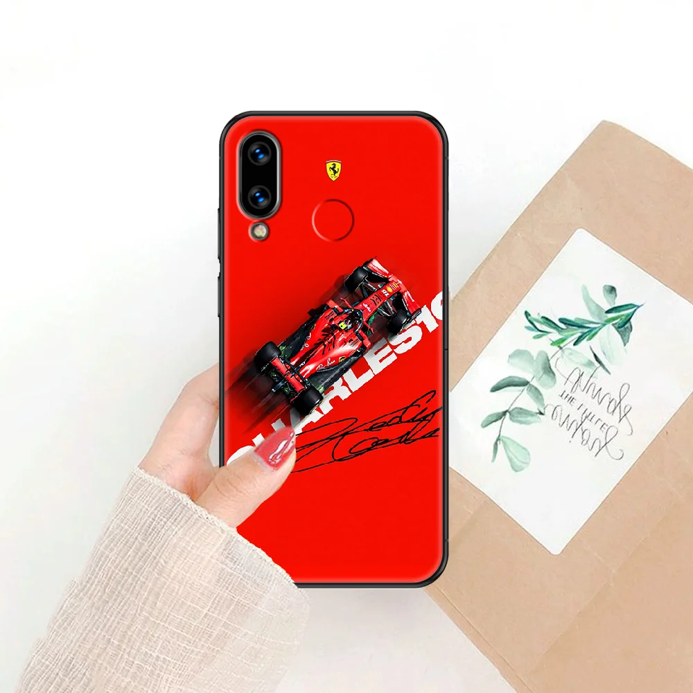

Luxury Ferraris Sport Car Phone case For Huawei Honor 6 7 8 9 10 10i 20 A C X Lite Pro Play black soft shell pretty bumper