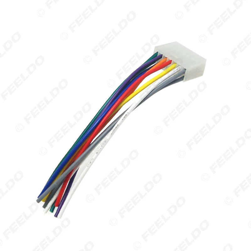 FEELDO 1PC Car Audio Radio 12pin Male Plug Connector Wire Harness Adapter For Suzuki Wagon R CD Player Wiring | Автомобили и