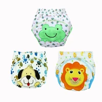 3pc baby diapers lovely cartoon waterproof baby potty training pant panties newborn urine trousers is breathable not waterproof