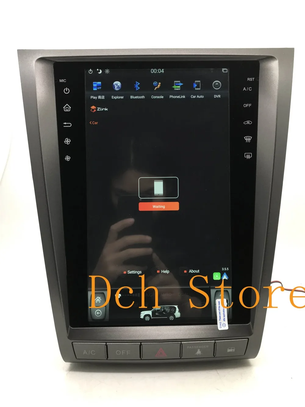 12,1 ''вертикальный экран tesla стиль Android 8,1 PX6 автомобильный dvd-плеер gps навигация для lexus GS GS300 GS460 GS450 GS350 2004-2011