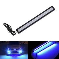 hot sale 1pc waterproof dc 12v 17cm blue super bright led car cob lights drl fog driving running lamp