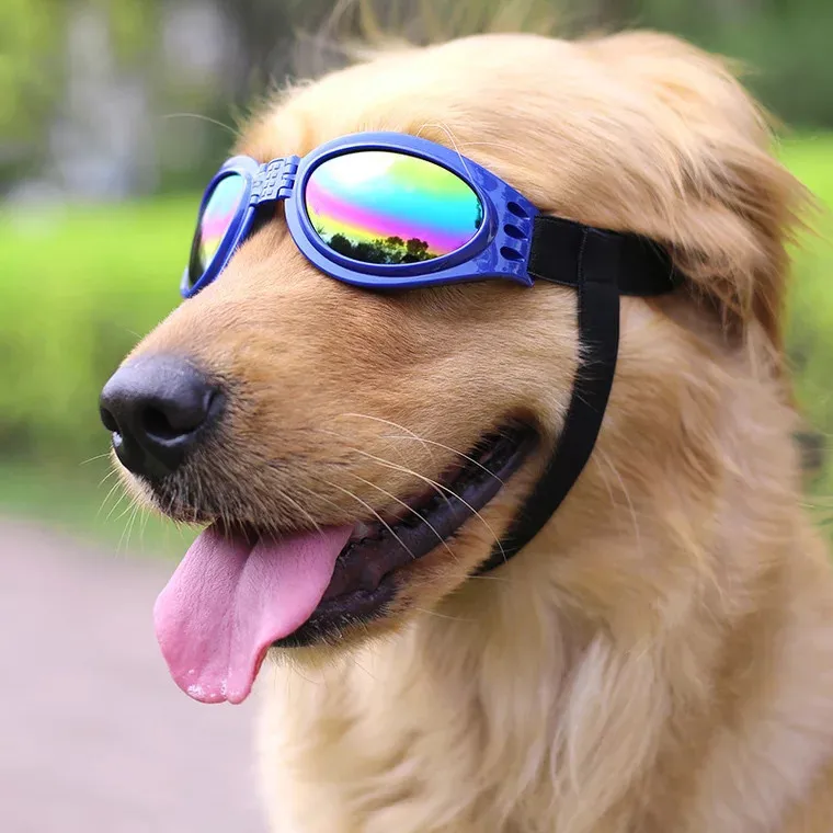 Регулируемые солнцезащитные очки для собак маленьких питомцев щенков кошек