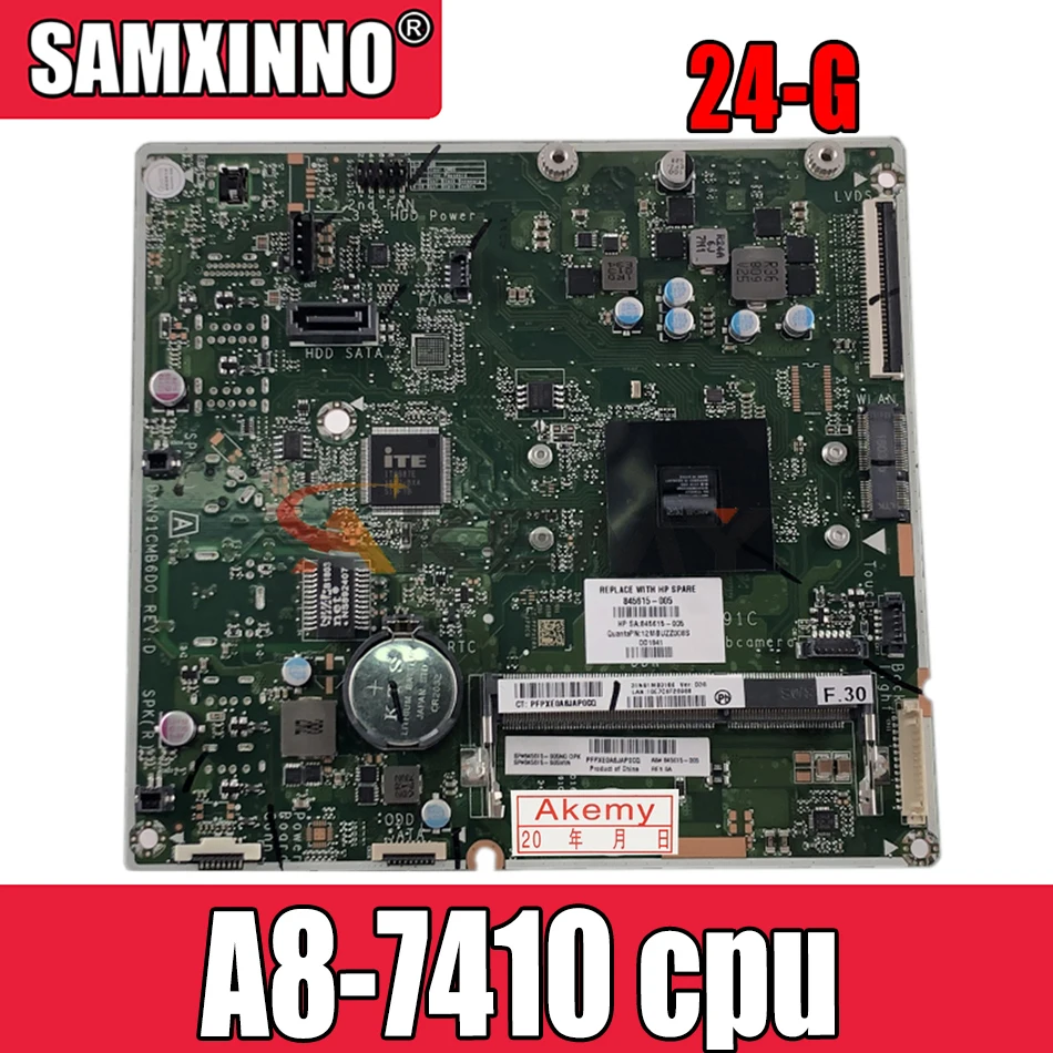 

845615-005 для HP 24-G Φ 845615-605 DAN91CMB6D0 материнская плата N91C материнская плата со стандартным ЦПУ 100% протестирована Полная работа