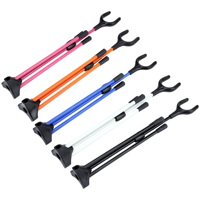 

448D Archery Bow Stands Recurve Bows Holder Removable Carbon Fiber Stand Assemble Hanger Bow Rack for Shooting Hunting Sports