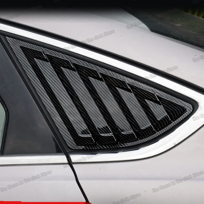 

Lsrtw2017 Carbon Fiber Car Rear Window Triangle Shutter Panel for Ford Mondeo Fusion 2013 2014 2015 2016 2017 2018 2019 Auto