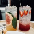 Круглая прозрачная чашка стеклянная кружка для кофе для молока, сока, чая, воды, термостойкая Однослойная чашка для напитков, десертов, домашнего бара, посуда для напитков, подарок