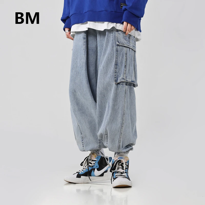 Хип-хоп модные прямые джинсы Уличная одежда корейский стиль скейтборд