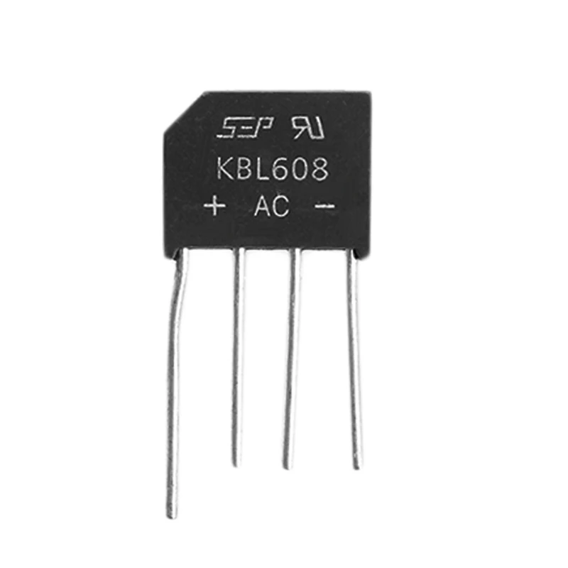 

5Pcs KBL608 DIP KBL608 6A 800V Diode Bridge Rectifi
