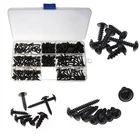 340 шт., самонарезающие черные Винты M3 M3.5 M4 M4.8 из углеродистой стали