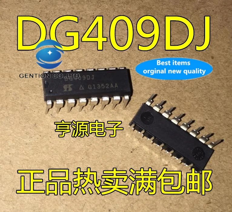 Аналоговый переключатель связи DG409DJ DG409 DIP16 IC, 100% новый и оригинальный, 10 шт.