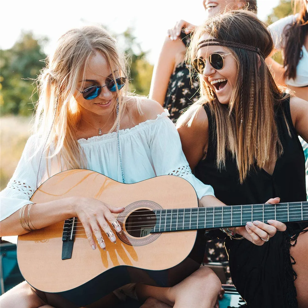 

High 8 Pcs Guitar Thumb Finger Picks Stainless Steel Portable for Electric Guitar Bass Ukulele DOG88