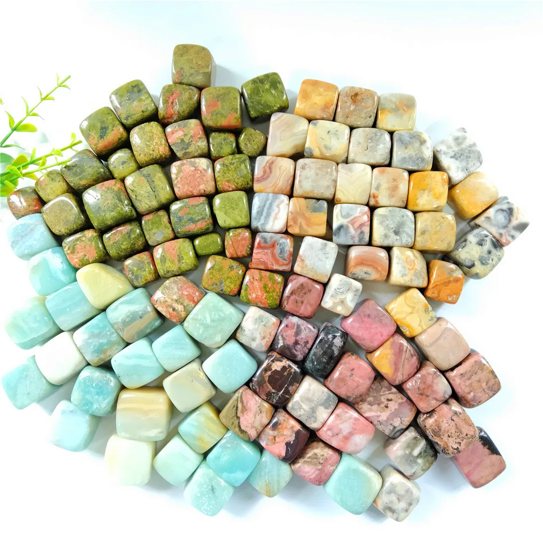 

Хрустальный куб, натуральный Амазонит, унакит, родонит, сумасшедший Агат, кристалл, разобранные камни для украшения дома, подарок WLL