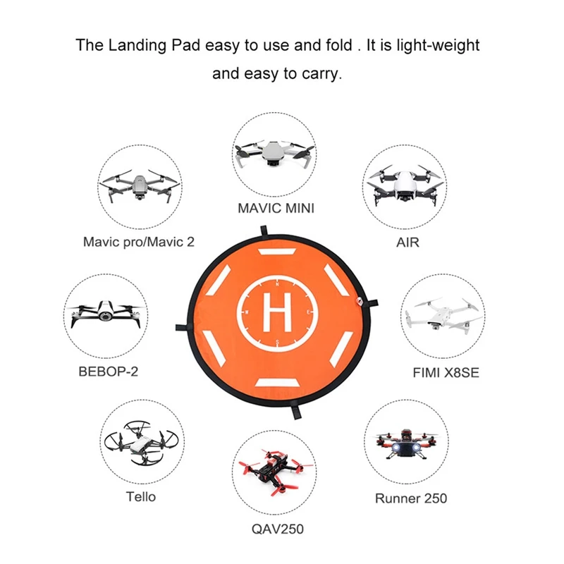 Лучшая портативная складная посадочная площадка 56 см для DJI Mavic Mini FPV