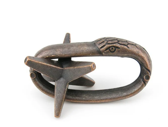 Классические металлические Пазлы IQ Teaser игра Brain велосипедный замок Shekou escape Ox с